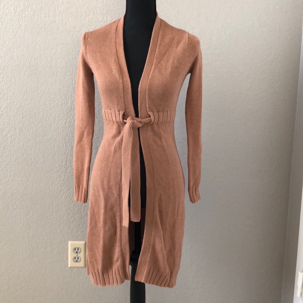 Guess long tie waist sweater. Size S